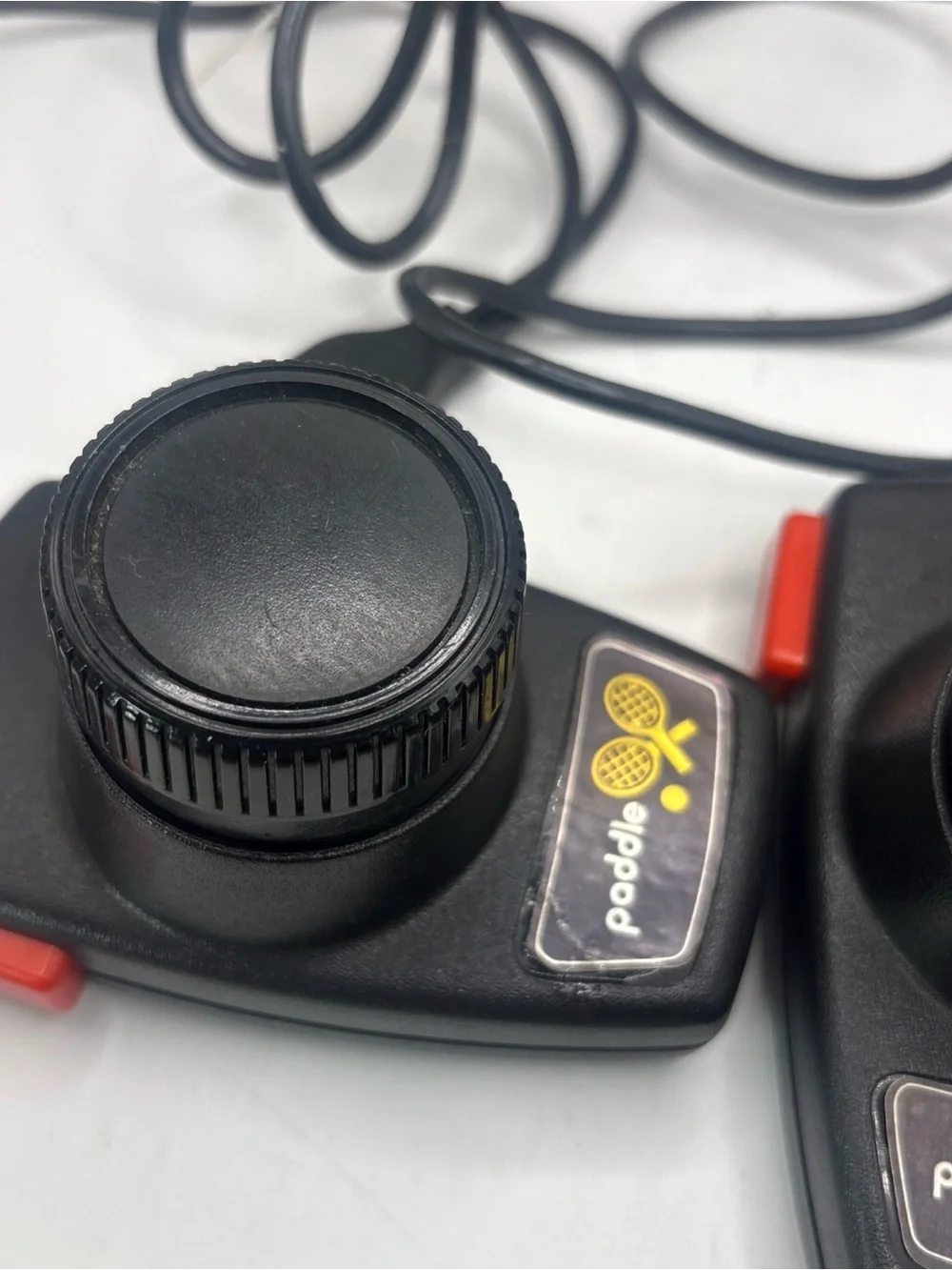 Vintage Original Atari 2600 Video Game Paddle Controllers x2